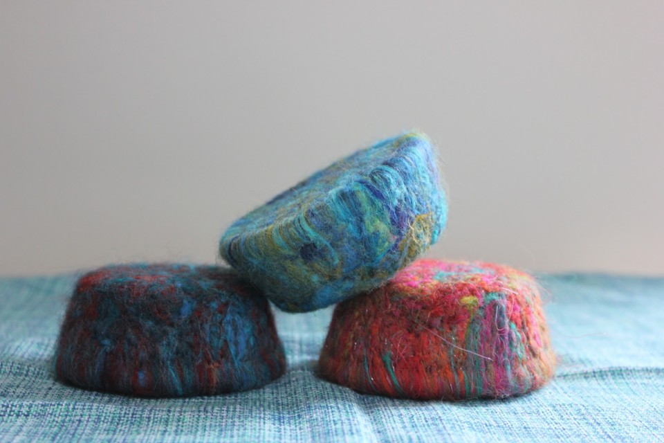 felted soap